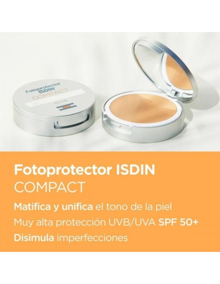 Fotoprotector Isdin 50+ Compact medio 10 G