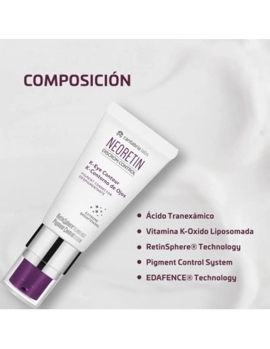 Neoretin Contorno de ojos Discrom control K- Despigmentante 15 ml