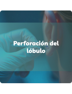 Perforación del lóbulo