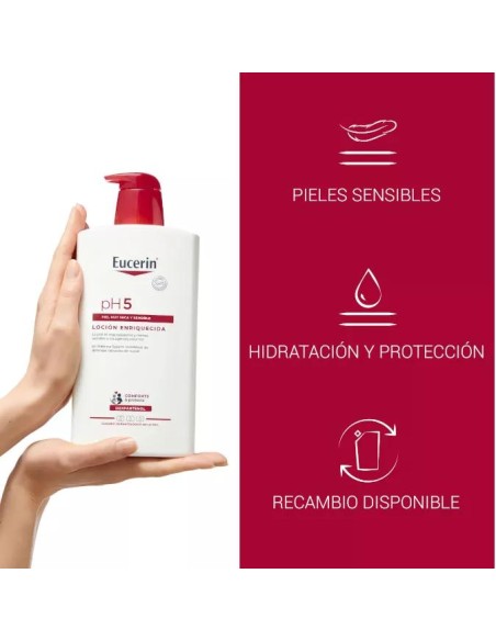 Eucerin pH5 Loción Hidratante Enriquecida 1 Litro