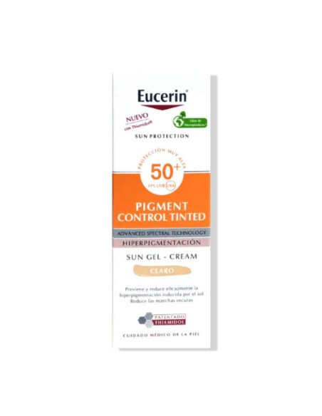 Eucerin Sun Protection Pigment Control Tinted color claro SPF50+ 50 ml