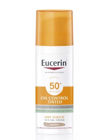 Eucerin Oil Control Tinted Medium Dry Touch SPF50  50 ml