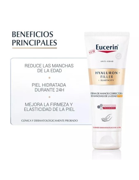 Eucerin Hyaluron-Filler Elasticity Crema Manos 75 ml