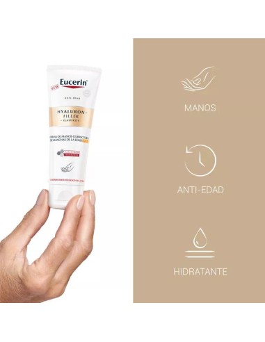 Eucerin Hyaluron-Filler Elasticity Crema Manos 75 ml