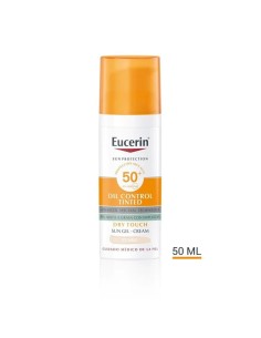 Eucerin Sun Protection Oil Control Gel Crema con color FPS50+ claro 50ml