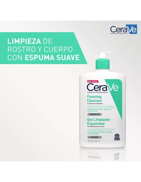 Cerave  Gel Limpiador Espumoso 1 L
