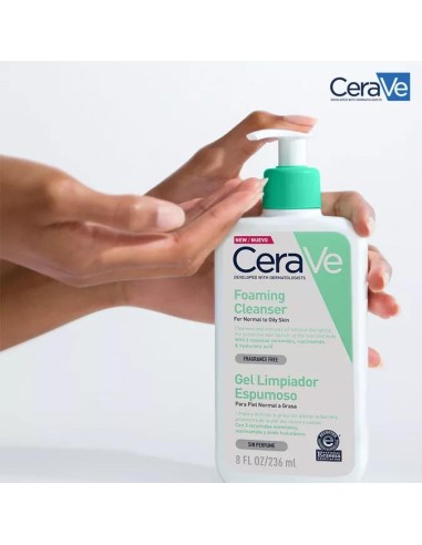 Cerave Gel Limpiador Espumoso 236 ml