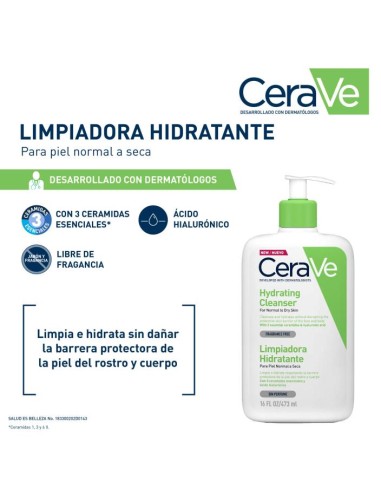 Cerave limpiadora Hidratante 473 ml