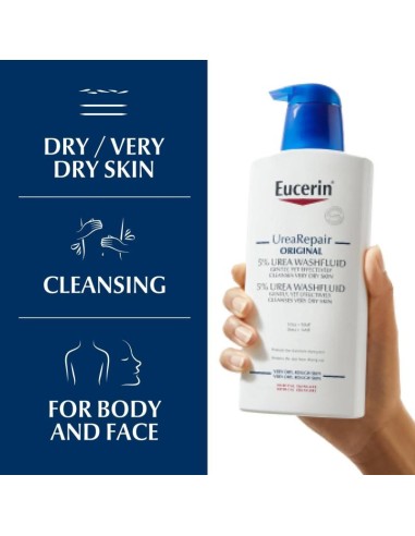 Gel de baño Urearepair Plus 5% urea Eucerin 400ml