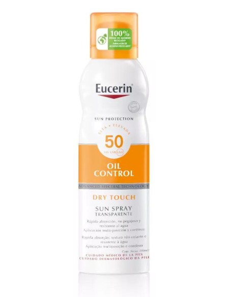 Eucerin Sun Spray Transparente Dry Touch SPF50 200 ml