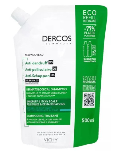 Vichy Dercos Anticaspa Champú cabello seco 400 ml