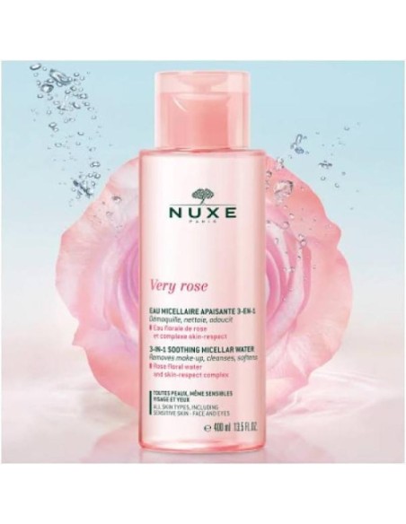 Nuxe Very Rose Agua Micelar 3 en 1 Calmante Todo Tipo Pieles 400 ml