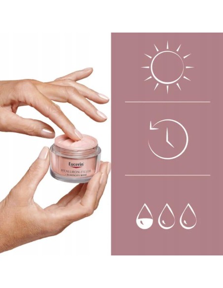 Eucerin Hyaluron-Filler+Elasticity Crema facial Rosa FPS 30 50 ml 