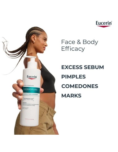 Eucerin - Dermopure Gel Limpiador Triple efecto 400 ml