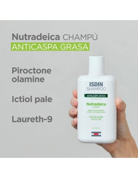 Isdin Champú Nutradeica Anticaspa grasa 400 ml