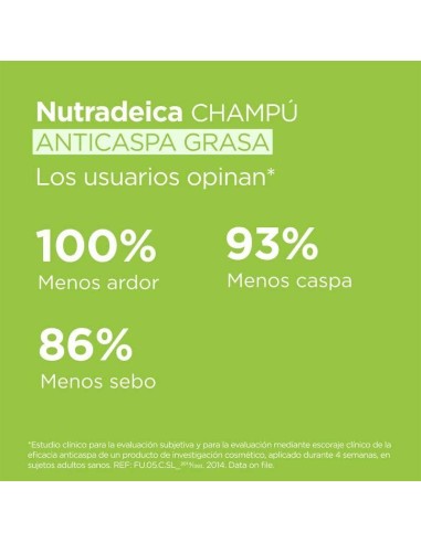 Isdin Champú Nutradeica Anticaspa grasa 400 ml