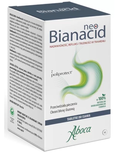Aboca Neobianacid Acidez y Reflujo 45 Comprimidos