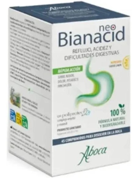 Aboca Neobianacid Sabor Limon 45 Comprimidos