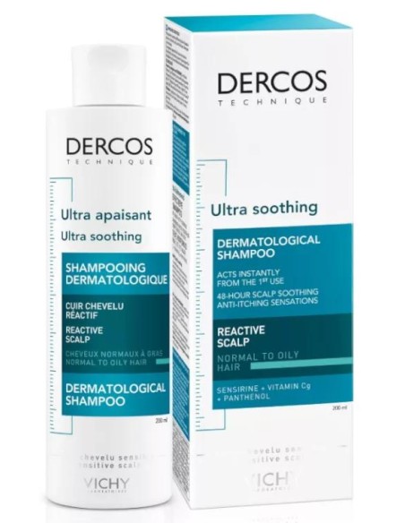 Vichy Dercos Champú Ultra-Calmante cabello Graso 200ml