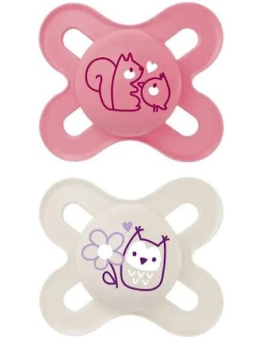 Mam Chupete Original Start 0-2 Silicona color rosa
