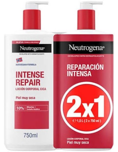 Neutrogena Loción Corporal Reparación Intensa pack 2 envases
