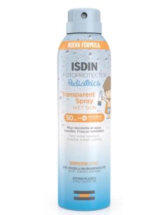 FOTOPROTECTOR ISDIN SPF 50 PEDIATRICS SPRAY TRANSPARENT WET 