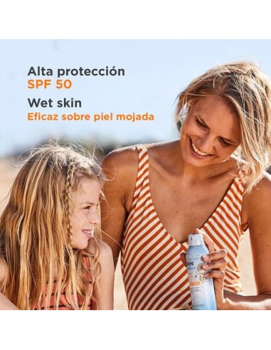FOTOPROTECTOR ISDIN SPF 50 PEDIATRICS SPRAY TRANSPARENT WET 