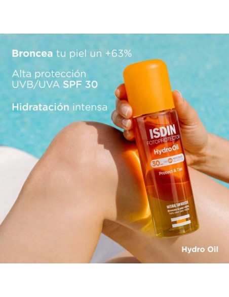 FOTOPROTECTOR ISDIN HYDRO 2 OIL SPF 30  1 ENVASE 200 ML