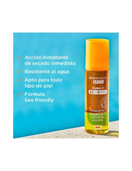 FOTOPROTECTOR ISDIN HYDRO 2 OIL SPF 30  1 ENVASE 200 ML
