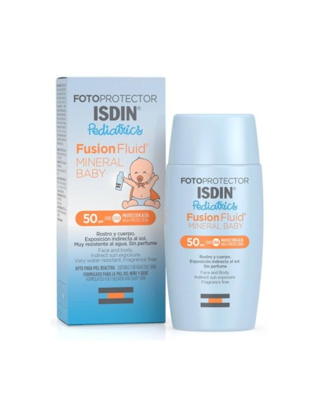 FOTOPROTECTOR ISDIN SPF 50 FUSION FLUID MINERAL PEDIATRICS B