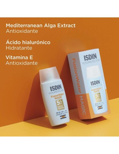 FOTOPROTECTOR ISDIN SPF 50+ FUSION WATER  1 ENVASE 50 ML