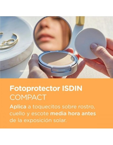 FOTOPROTECTOR ISDIN COMPACT SPF 50+ MAQUILLAJE COMPACTO OIL- MEDIO