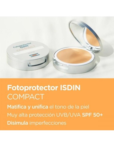 FOTOPROTECTOR ISDIN COMPACT SPF 50+ MAQUILLAJE COMPACTO OIL- MEDIO