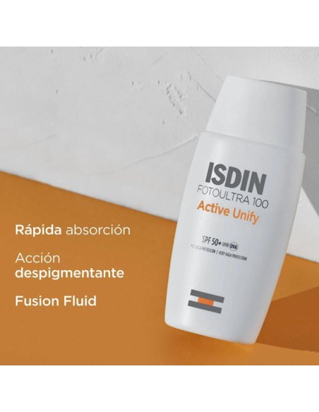 FOTOULTRA 100ISDIN ACTIVE UNIFY FUSION FLUID  1 ENVASE 50 ML