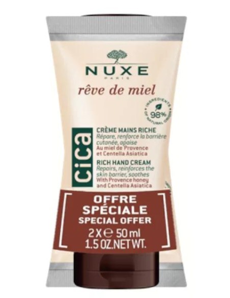 NUXE REVE DE MIEL CREMA DE MANOS CICA DUPLO 2X50 ML